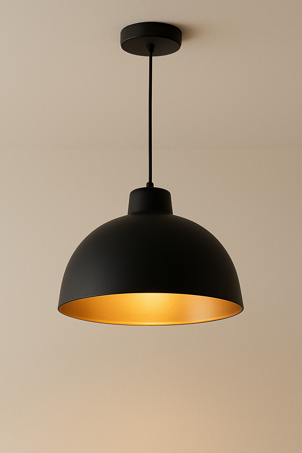 Modern Matte Black Pendant Ceiling Lamp
