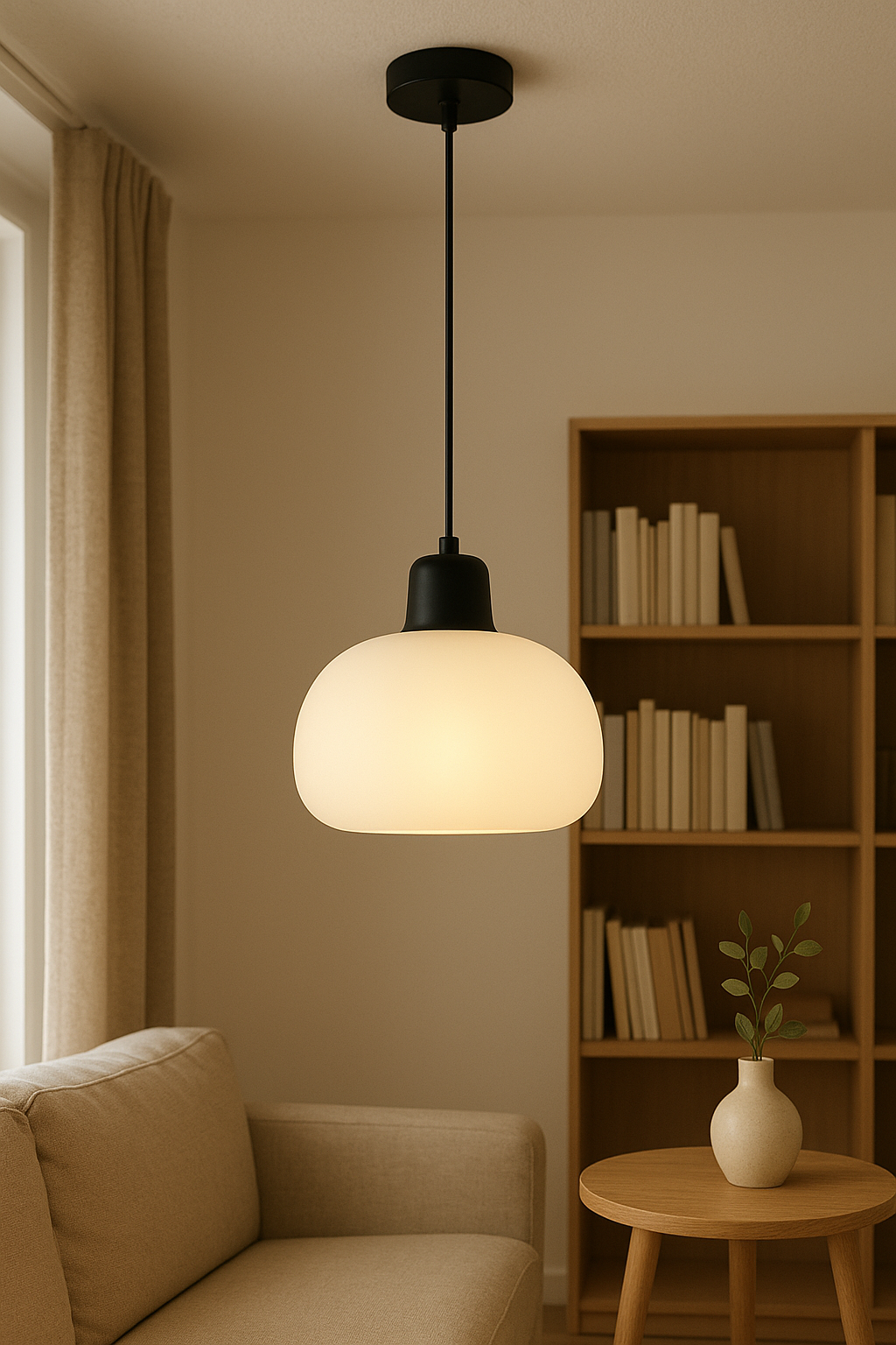 Frosted Glass Glow Pendant Lamp